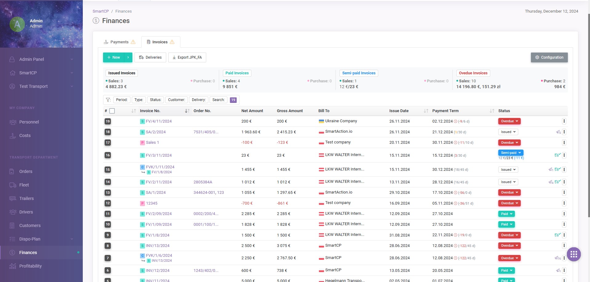 Invoices Management